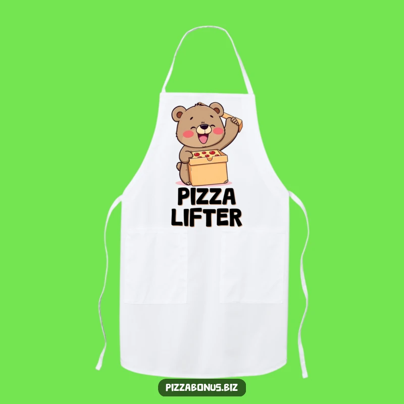Funny Bear Pizza Chef Apron: Conquer Your Kitchen!