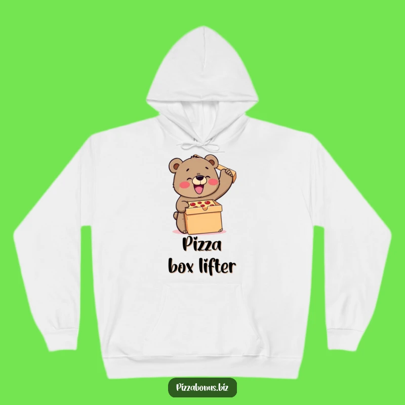 Cozy Funny Bear Pizza Hoodie: Conquer Cold and Cravings