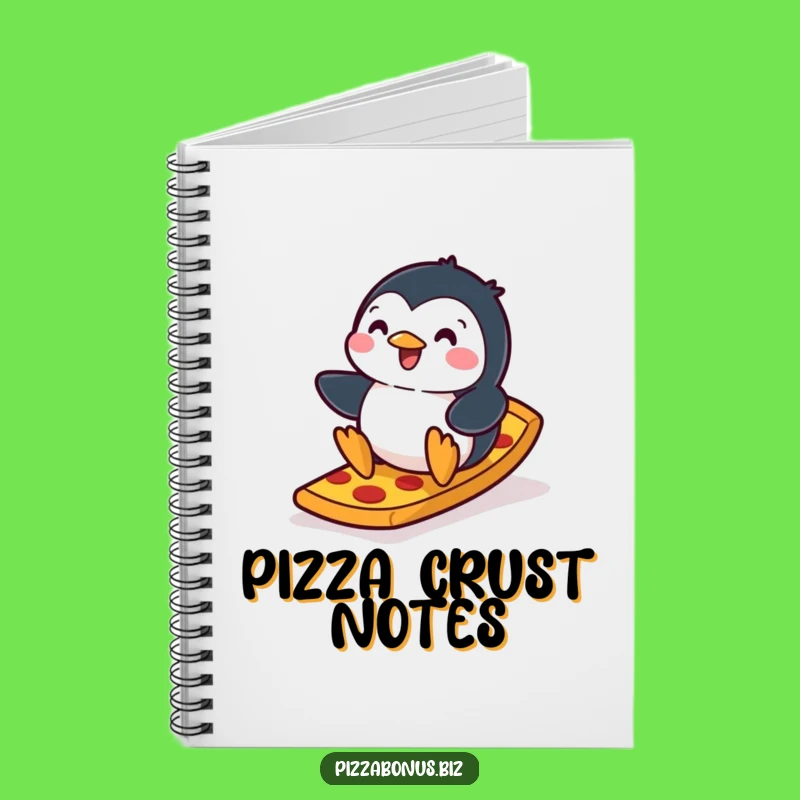 Funny Penguin Pizza Notebook: Jot Down Your Funniest Ideas